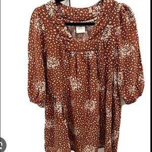 Knox Rose Dress in Brown and Cream Size M